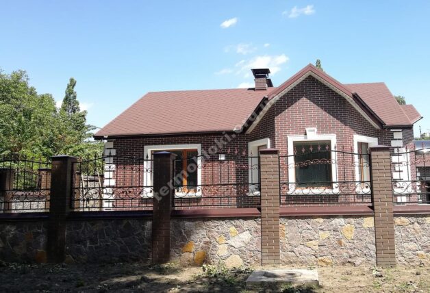 Клинкер.  Бренд: PARADYZ. Плитка: Natural Brown и  Cloud Brown 1