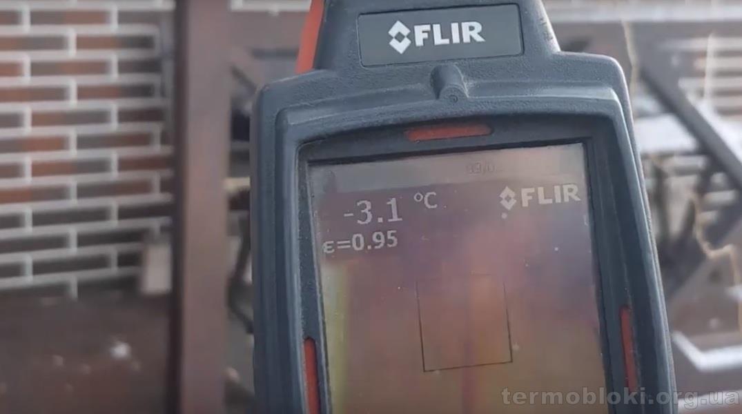 Cканирование тепловизором утепленных термопанелями «ТЕРМОДОМ» стен дома