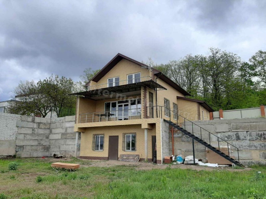 Dibrovo. Dnepropetrovsk region. Thermal panel with facade tiles Cerrad sand (facade) and braz (corners) 6
