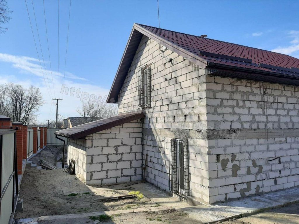 Dibrovo. Dnepropetrovsk region. Thermal panel with facade tiles Cerrad sand (facade) and braz (corners) 10