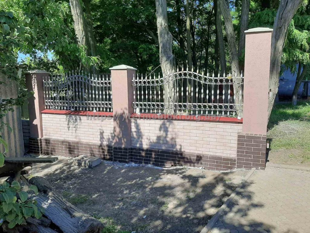 Новгородка. Кировоградская область. Термопанель с керамогранитной плиткой брикстайл оксфорд крем и стренд коричневый после 5