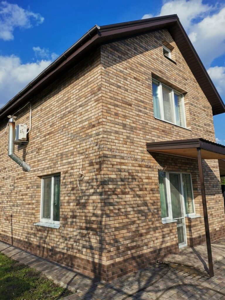 Днепр. Самаровка. Термопанель Термодом с клинкерной фасадной плиткой лофт масала 17
